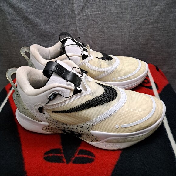 Nike Adapt BB 2.0 Oreo White Cement BQ5397-101 Self-Lacing US 12 Mens Sneaker - Picture 2 of 13